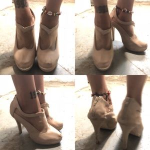 Tan Designer Heels